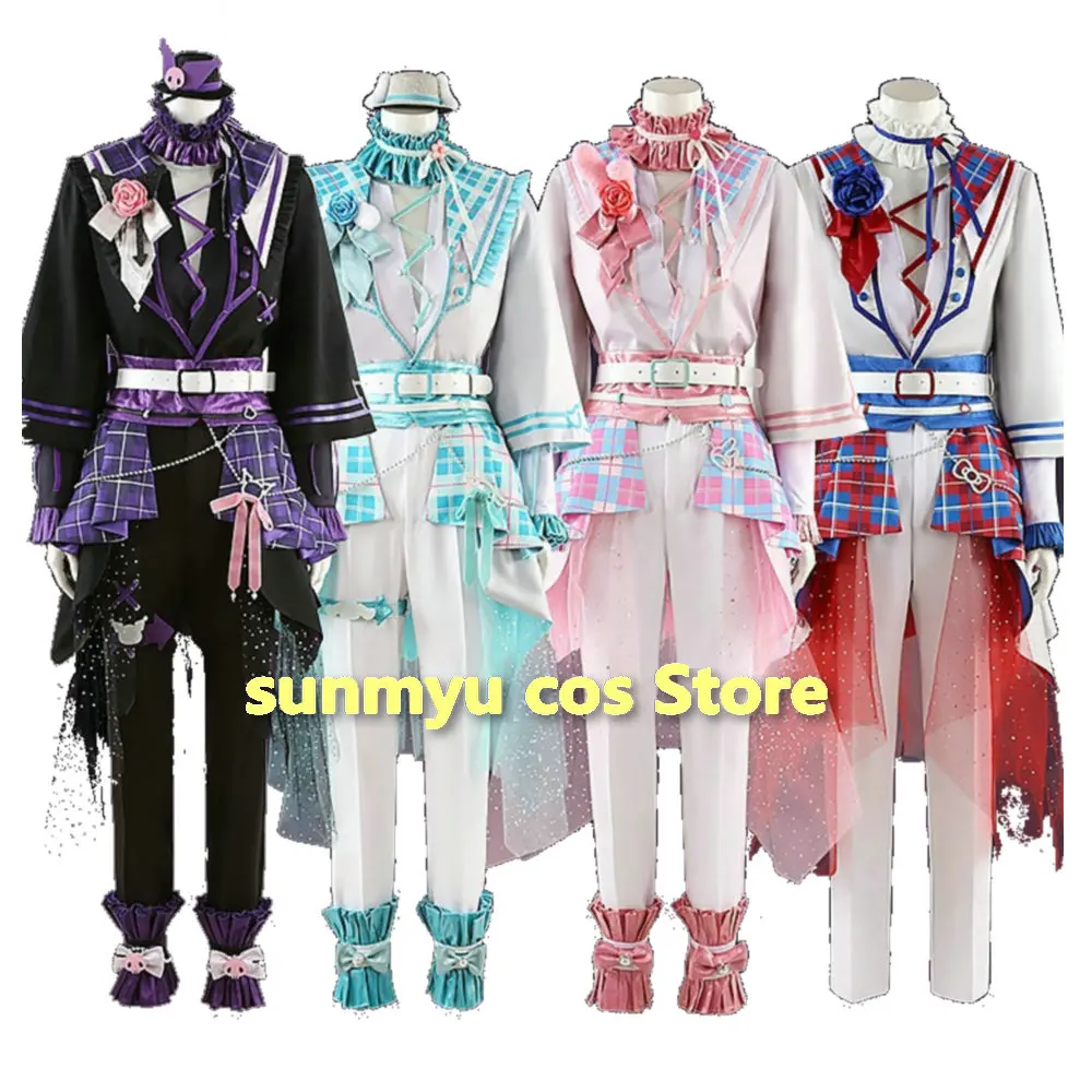 Ensemble Stars 2 Ayase Mayoi  Amagi Hiiro  Oukawa Kohaku Shiina Niki CCosplay Costume Custom size Black Pink Red Blue