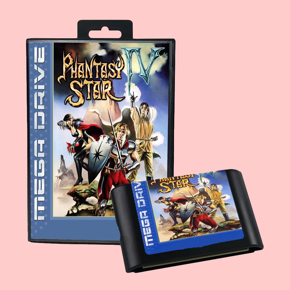 Phantasy Star 4 EUR Version Game Card Box Handbuch für 16-Bit-Sega MD MegaDrive Genesis-Konsolen