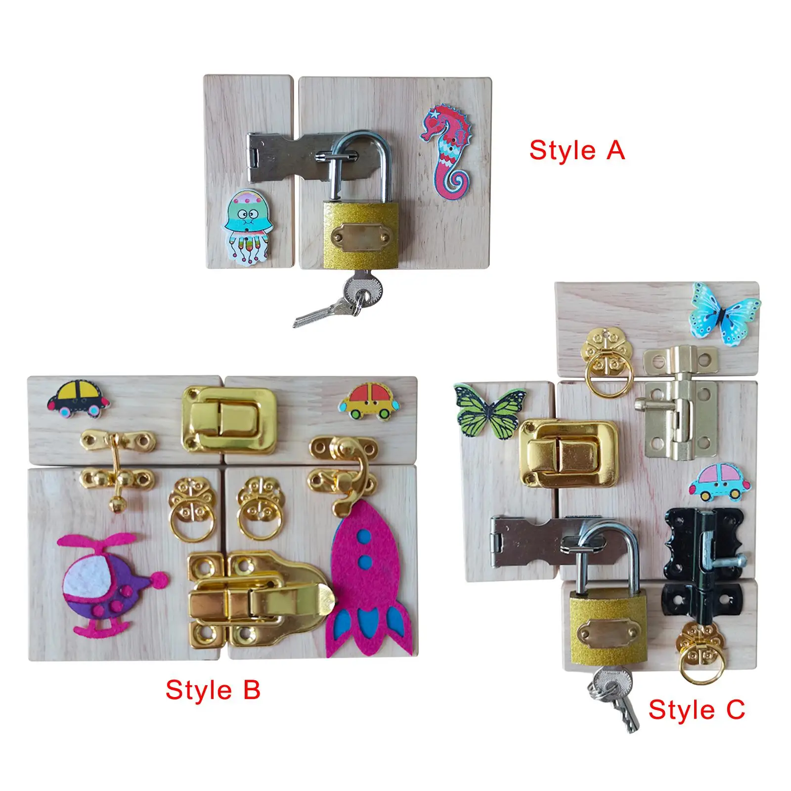 Busy Board Accessories latches and Doors Activity Board for Girls Travel