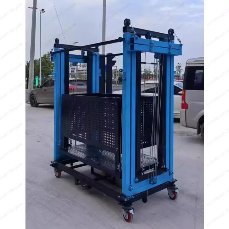 

Электрические леса Несущий 800/1000/1200 кг Дешевая сталь Металлический каркас Пульт дистанционного управления Мобильная подъемная платформа Гидравлическая