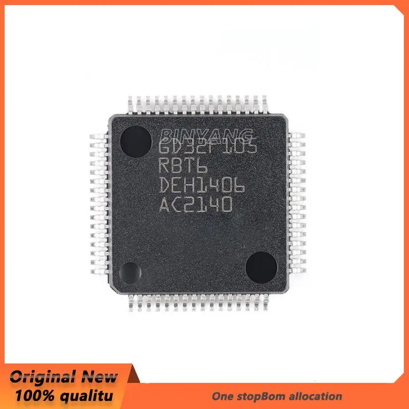 5Pcs GD32F105RBT6 GD32F105RCT6 GD32F105RGT6 GD32F101RBT6 GD32F101RCT6 GD32F103RGT6 GD32F107RCT6 GD32F207RCT6 GD32F207RGT6 LQFP