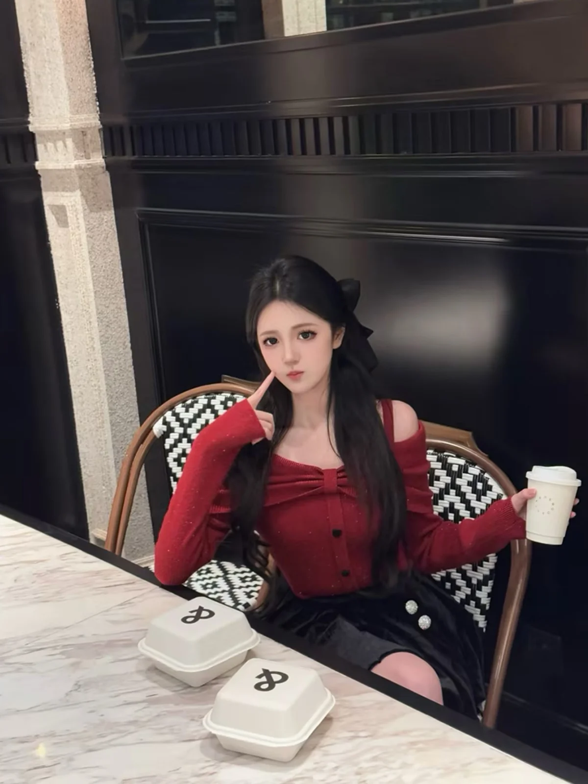 

Вязаный свитер AZZHEN Festive Aosphere с узлом на одном плече, модный женский пуловер с длинным рукавом