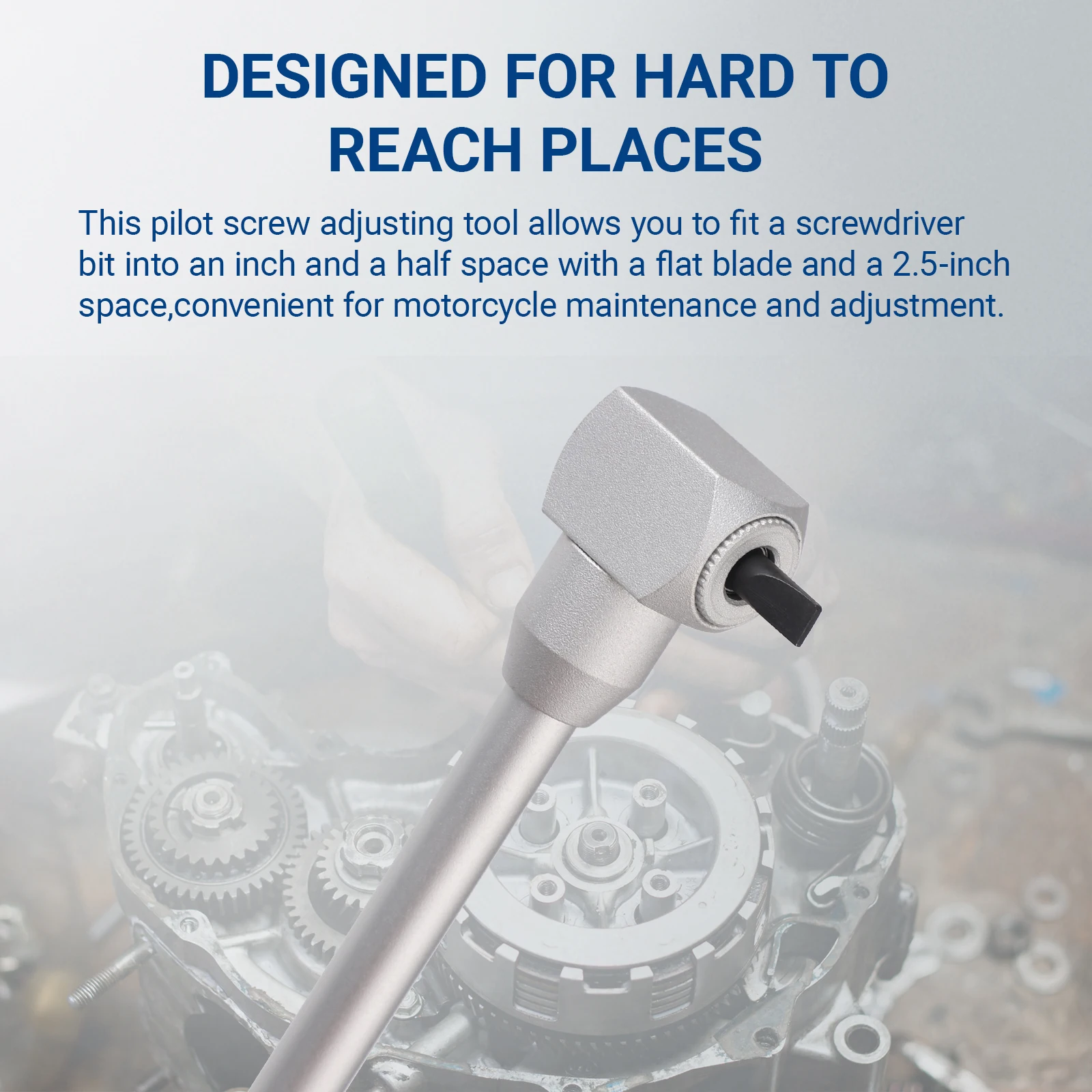 1 قطعة أداة ضبط المسمار الطيار دراجة نارية الملحقات ل ATV UTV الثلج 90 درجة مفك المكربن تعديل أداة #6