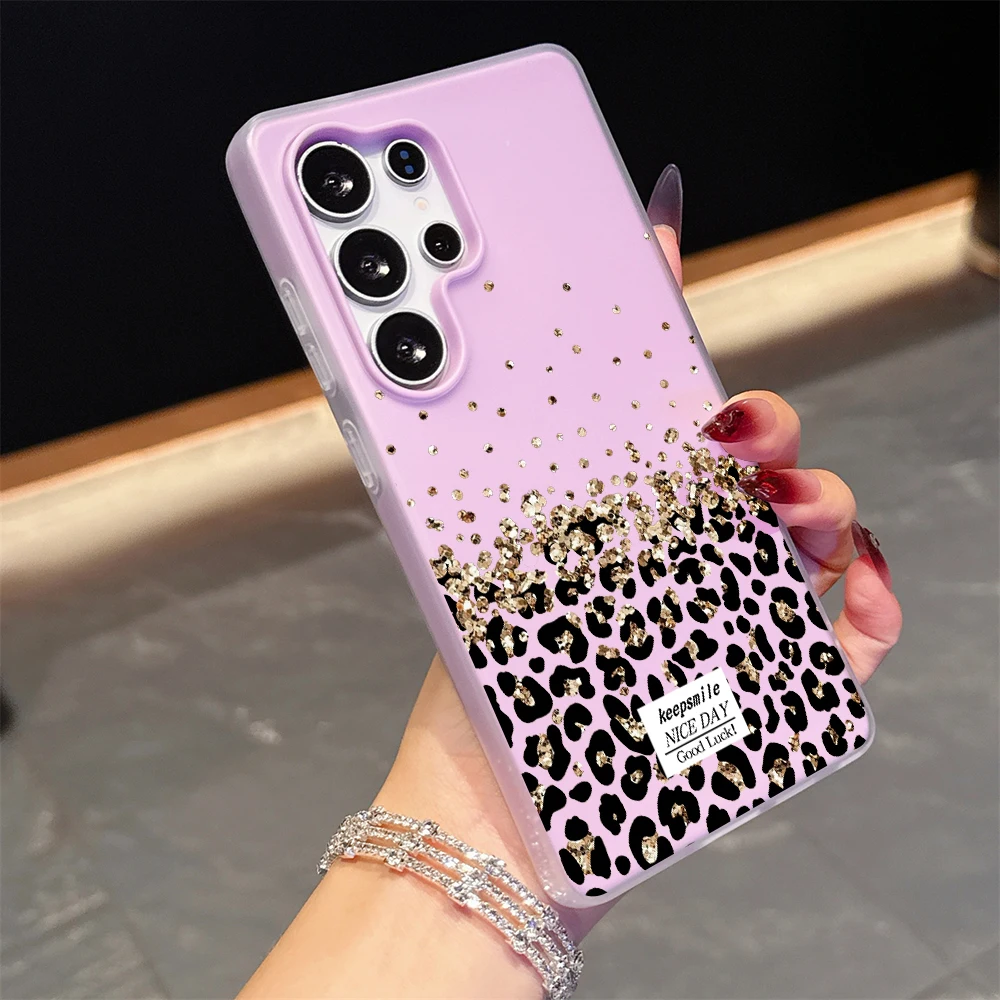 Für Samsung Galaxy S21 S26 S25 S24 S23 S22 Ultra Plus FE Hülle Kreatives Leopardenmuster Cover Für A37 A36 A54 A55 A56 Drop Funda – Detail 6
