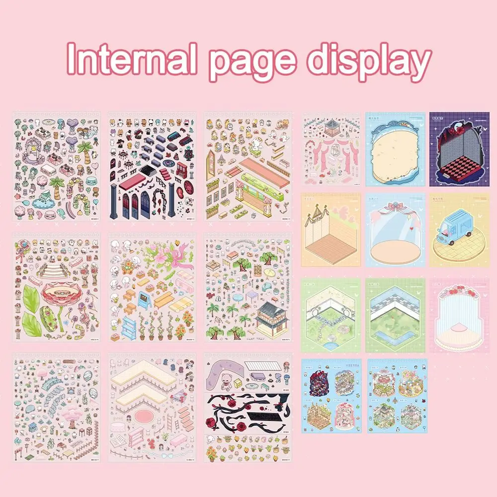 

Новая коллекция миниатюрных сцен из ПЭТ: 3D-наклейки для визуального складывания, DIY-игры, детские подарки