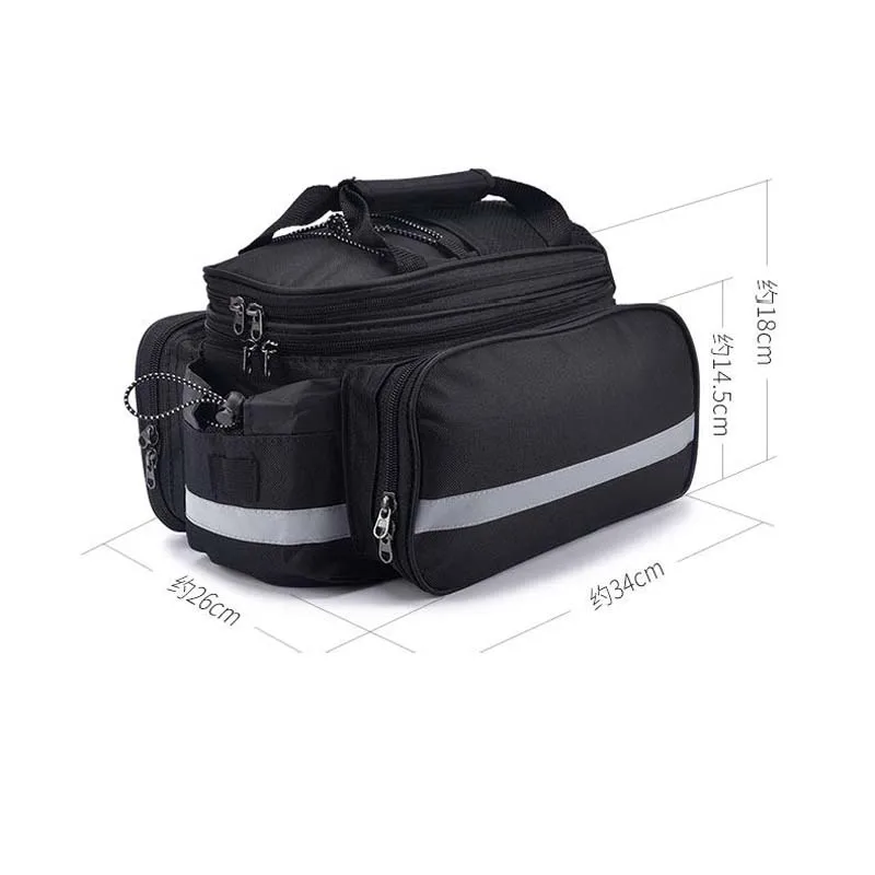 Bicycle Carrier Bag Large Capacity Mountain Bike Rear Rack Bag Portable Bicycle Cycling Cargo Rear Seat Tail Bag Cycle Equipment