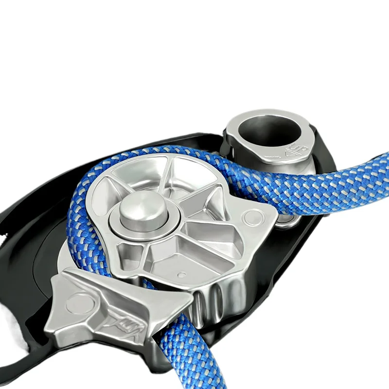 Shield Descender Anti-panic Cam Manual Stop Outdoor Climbing Speed Downhill Aerial Work Protector Descender