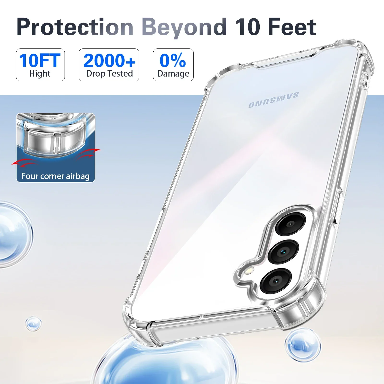 Stoßfeste Transparente Weiche Hülle für Samsung Galaxy A57 A37 A17 A56 A36 A55 A35 A26 A16 A15 5G Handy-Schutzhülle – Detail 3