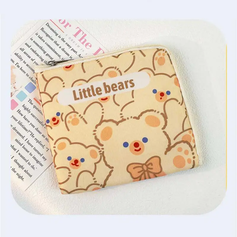 1/2/3PCS Mini Bag Portable Zipper Convenient Cartoon Storage Bag Sanitary Pad Pouch Large Capacity Large Opening Small