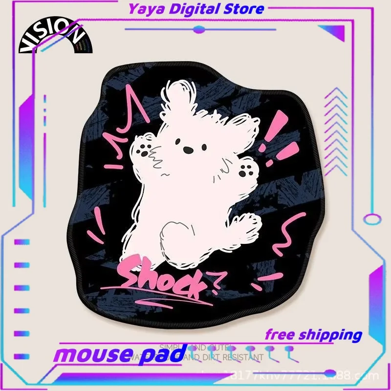 Puppy Shaped Mouse Pad Womens Thick Anti Slip Wrist Pad Small Size Convenient Carrying Computer Office Desk Pad Multiple Choices