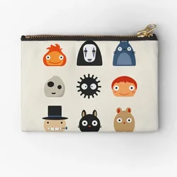 Studio Ghilbli Icons  Zipper Pouches Cosmetic Coin Money Key Underwear Bag Storage Small Women Men Wallet Packaging Pure Pocket