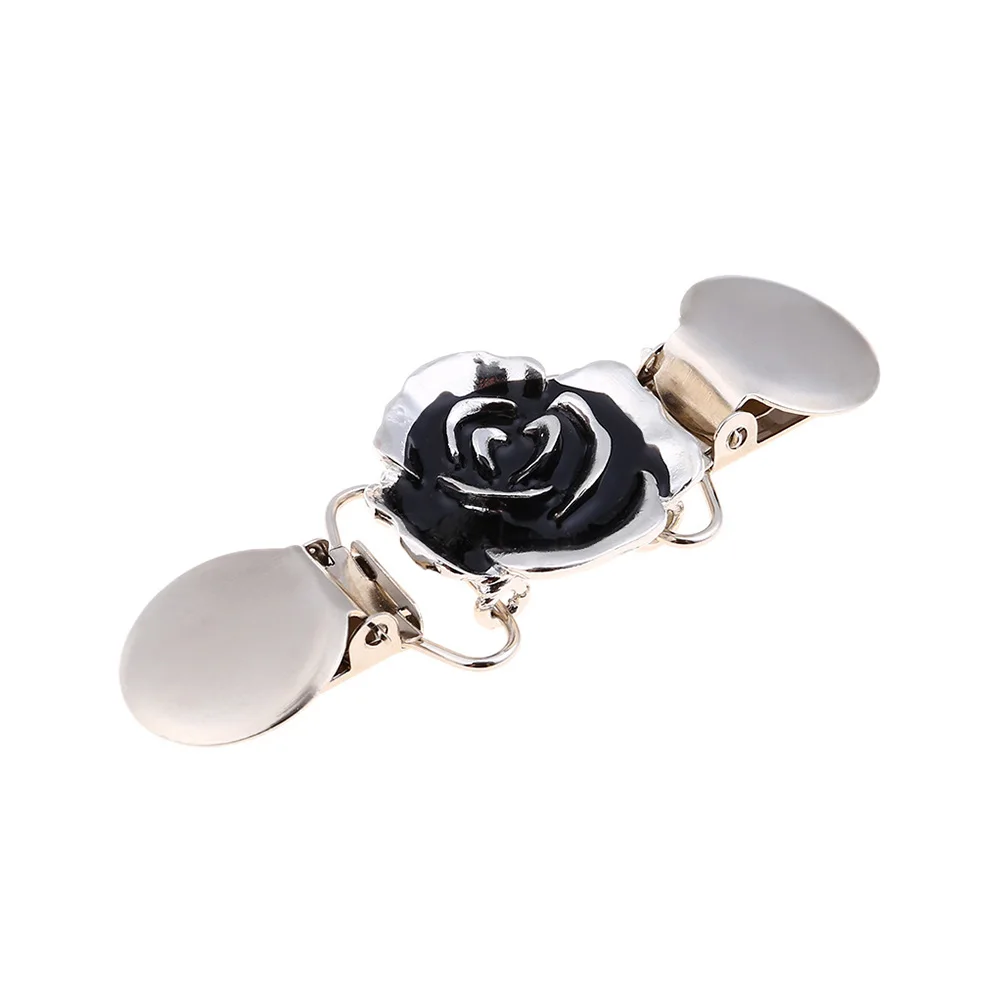 

3 Pcs Cardigan Sweater Clip Alloy Diamond Clothing Clips Link Buckles Collar for Women Sweaters Connection Brooches Women's