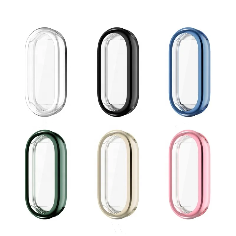 

Smartwatch Cover Protector Case Full Screen Shockproof TPU For Xiaomi Mi Band 8 Integrated Anti-falling