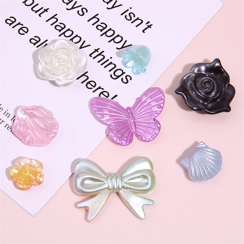 

20g/lot Mixed Rose Beading Bowknot Beads Star Butterfly Acrylic Spacer Beads Jewelry Making DIY Bracelet Necklace Accessories