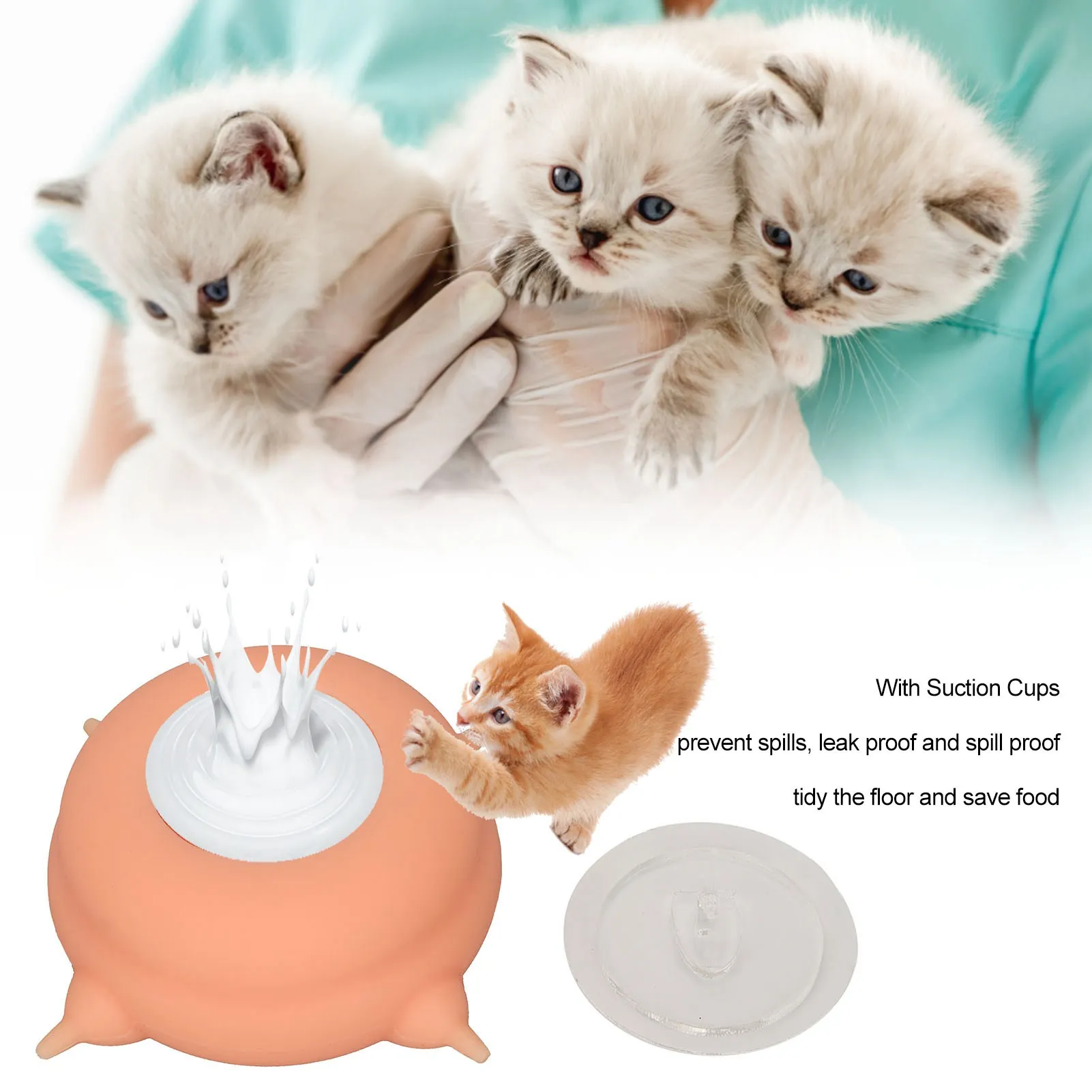 

Кормушка для молока для щенков, легко чистящаяся станция для ухода за щенками, предотвращает удушье, имитация соски с присоской для нескольких щенков