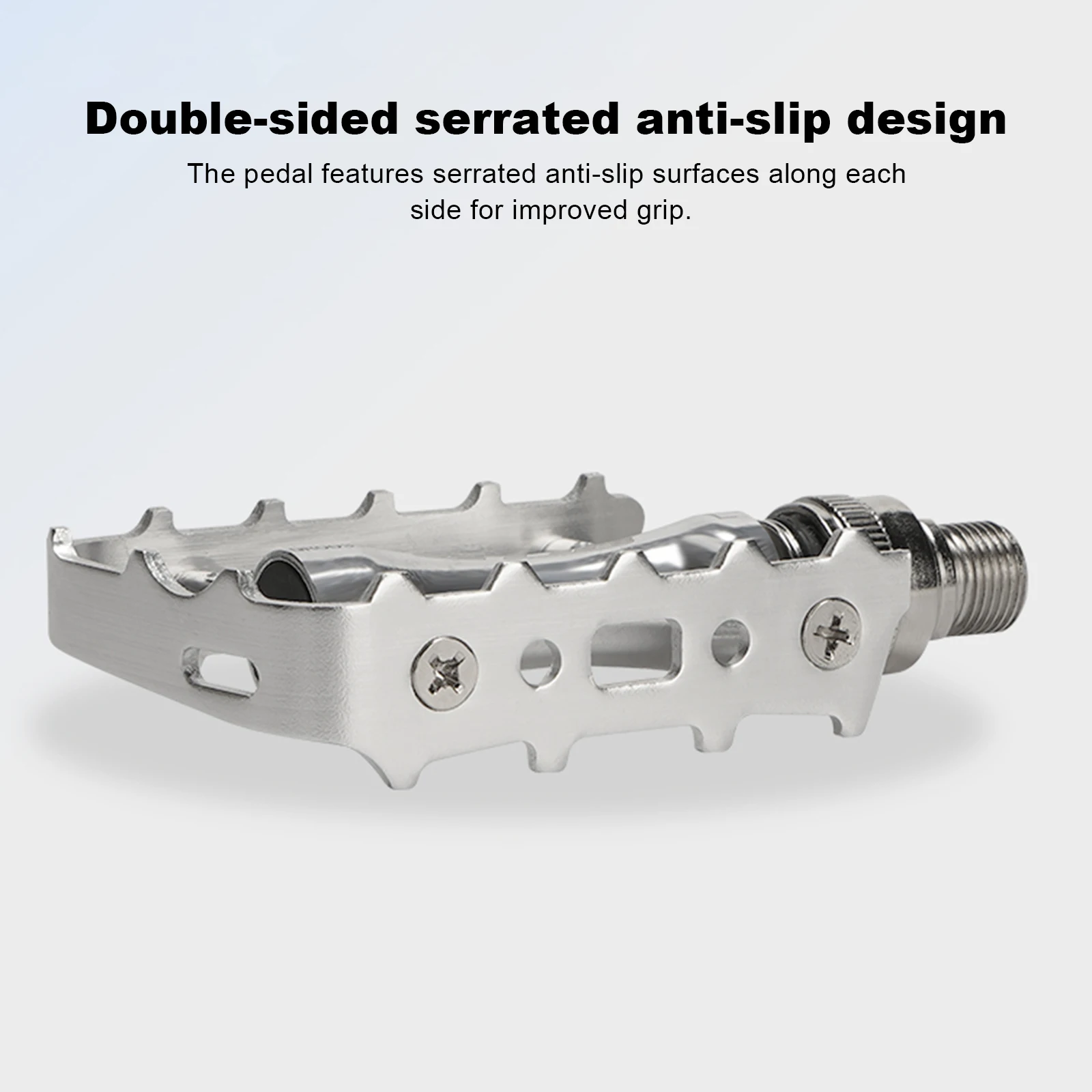 

Aluminum Alloy Bicycle Pedal with 2DU Sealed Bearings Universal Fit Flat Bicycle Pedals Platform Pedals for Road/Folding Bicycle