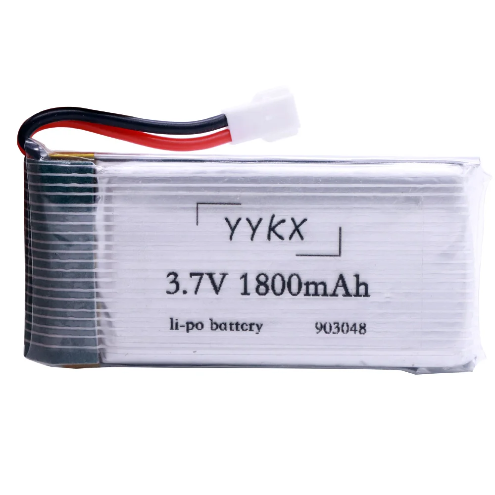 3.7V 1800mAh lipo Battery XH2.54/SM/JST/XH4.0 Plug for KY601S SYMA X5 X5S X5C X5SC X5SH X5SW X5HW X5UW M18 H5P HQ898 H11D H11C