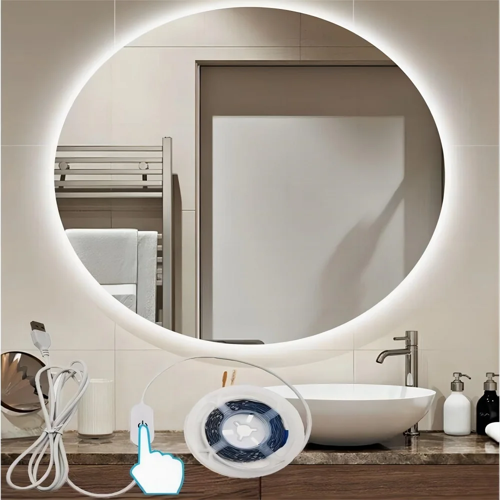 5V 1 Roll 1M/2M/3M/5M LED Touch Switch Light Strip USB Interface Flexible Tape Easy Installation Suitable for Kitchen Toilet