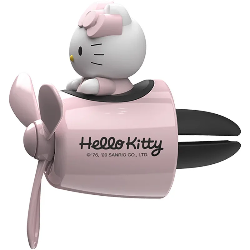 

Sanrio Car Aromatherapy Ornaments Rotatable Decorative Car Cartoon Hello Kitty Airplane Fragrance Auto Accessories Holiday Gift