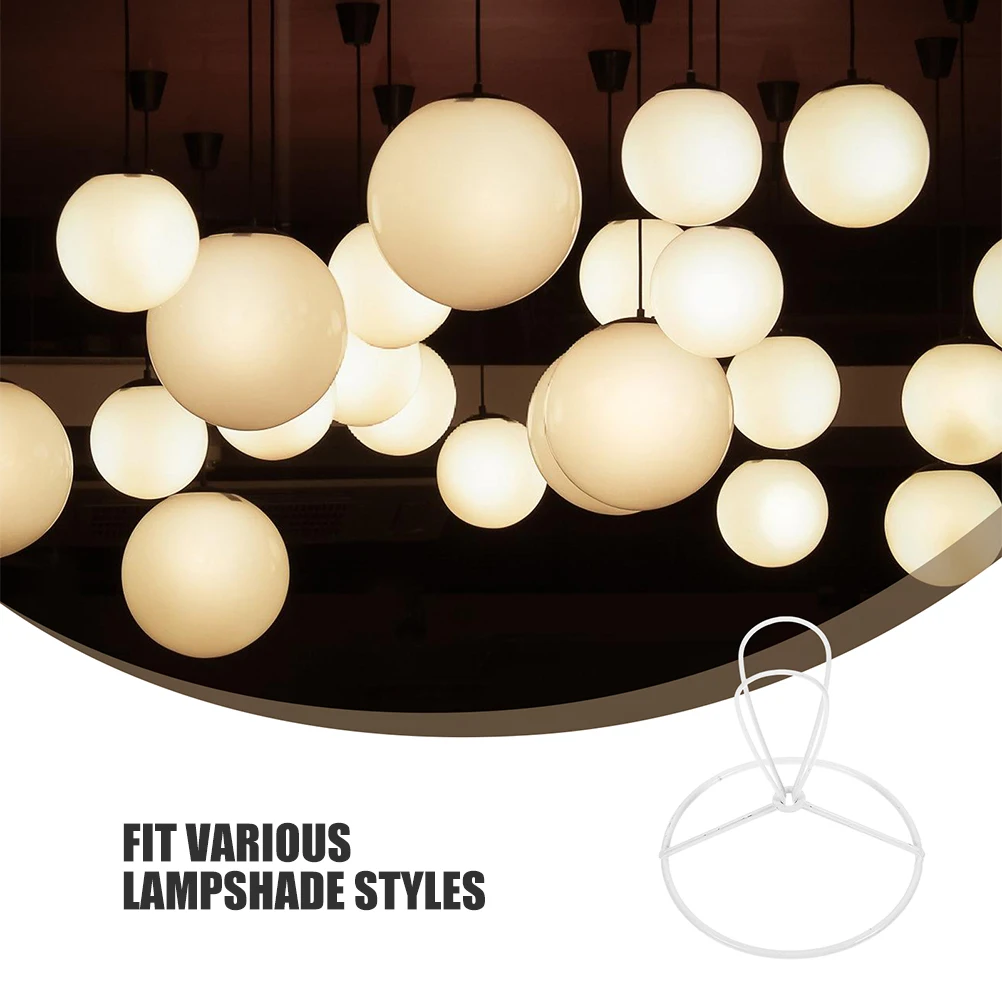 

3Pcs Metal Lampshade Frame DIY Conical Wire for Pendant Lights Iron Lampshade Support Frame Lighting Accessories