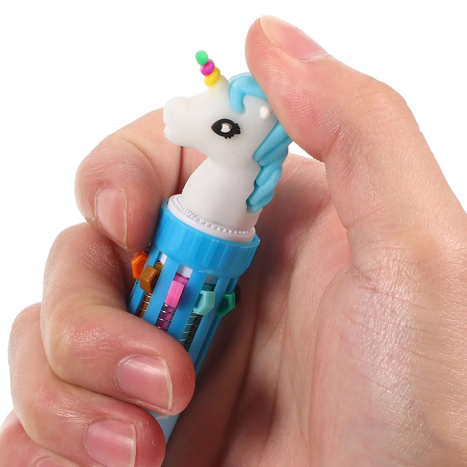 

4Pcs Multicolor Ballpoint Pens Kawaii Design Wear-Resistant Portable Writing Pen for Students School Supplies Gift
