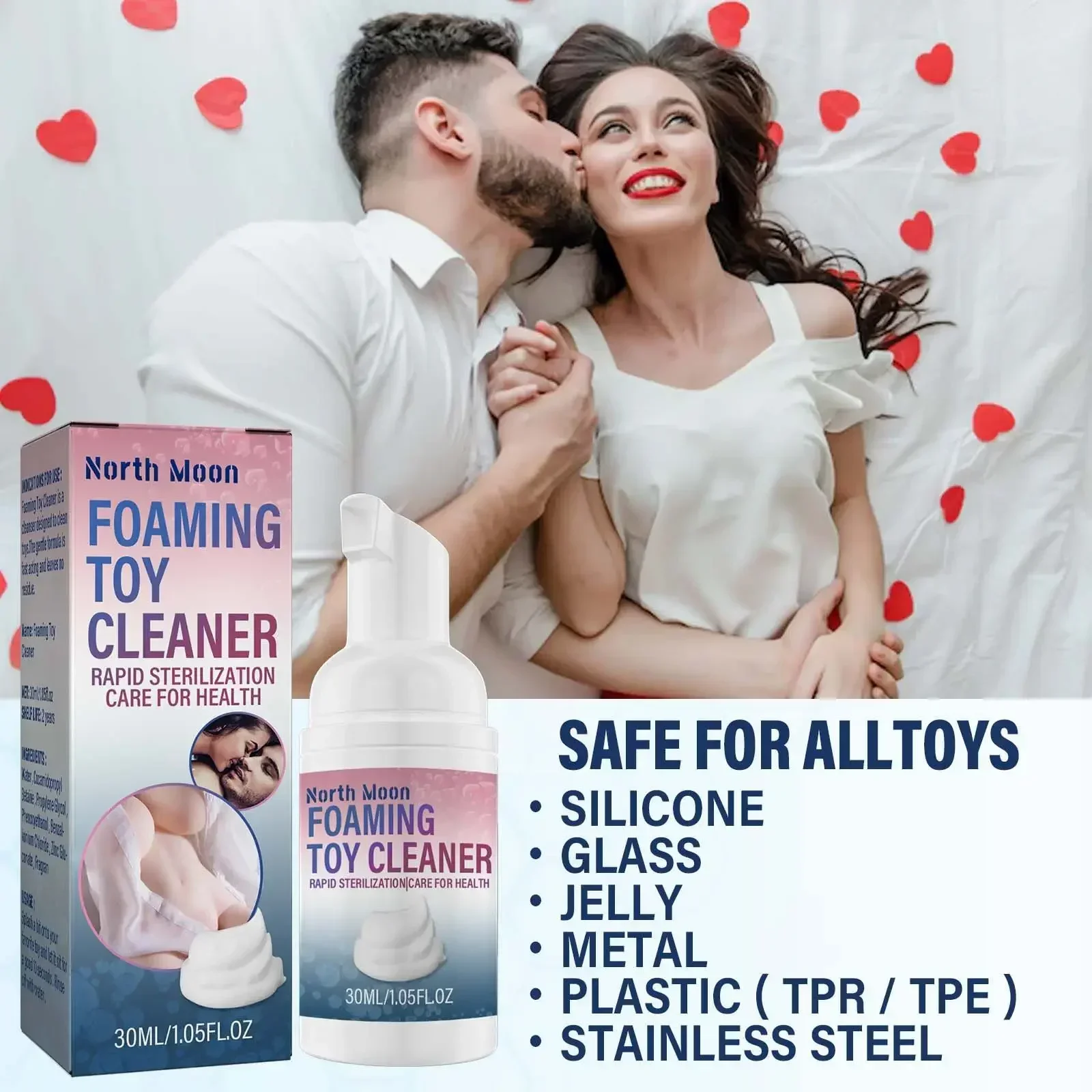 Adult Sex Toy Foam Cleaner Sex Toy Dry Cleaner Mild and Non Irritating Quick Cleaning Without Residue