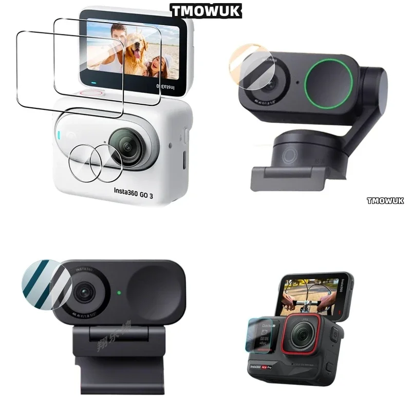 

Smooth - Surface Hard Tempered Glass Display + TPU Lens Protector For Insta360 ACE Pro AcePro 2