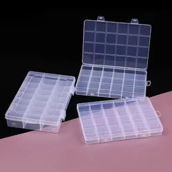 Practical 24 Grid Storage Plastic Box Jewelry Earring Bead Screw Holder Case Display Organizer Container