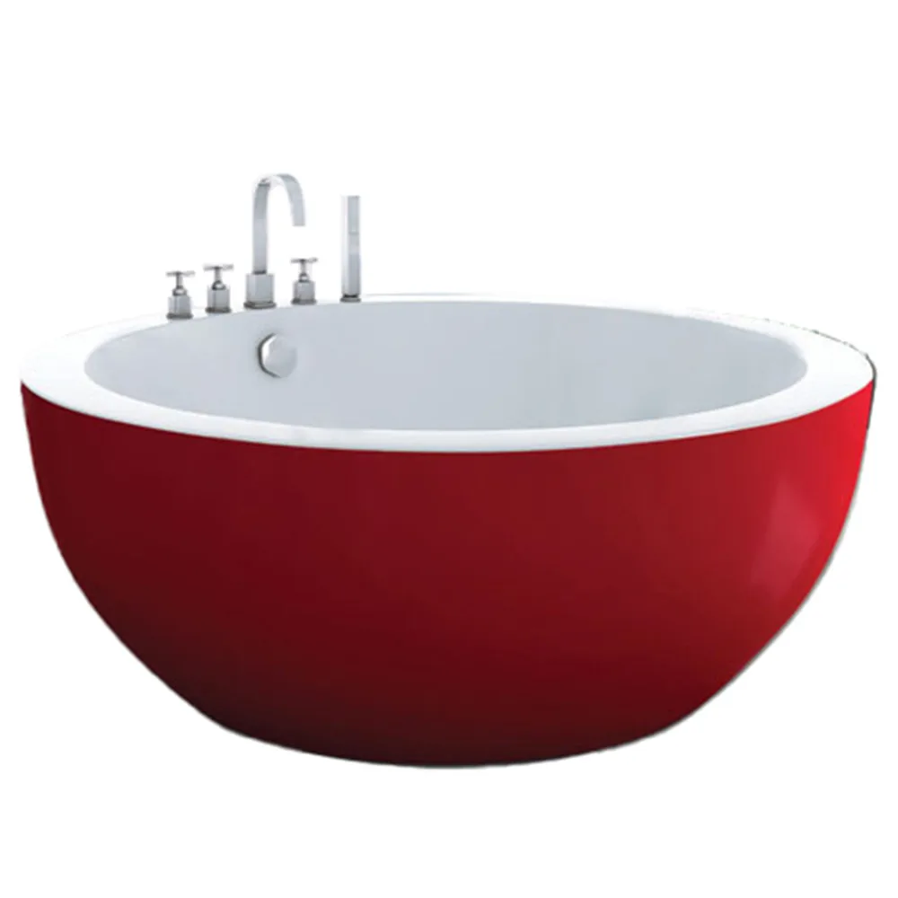 Picture 5: New Design Blue Heart Shape Washing Bath Tub Freestanding Hot Tub