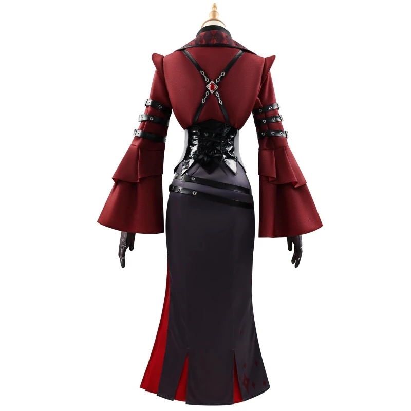 Arlecchino Cosplay Game Genshin Impact Anime Women Cool Dress Coat Uniform Role Play Clothing Halloween Carnival Suit Stock