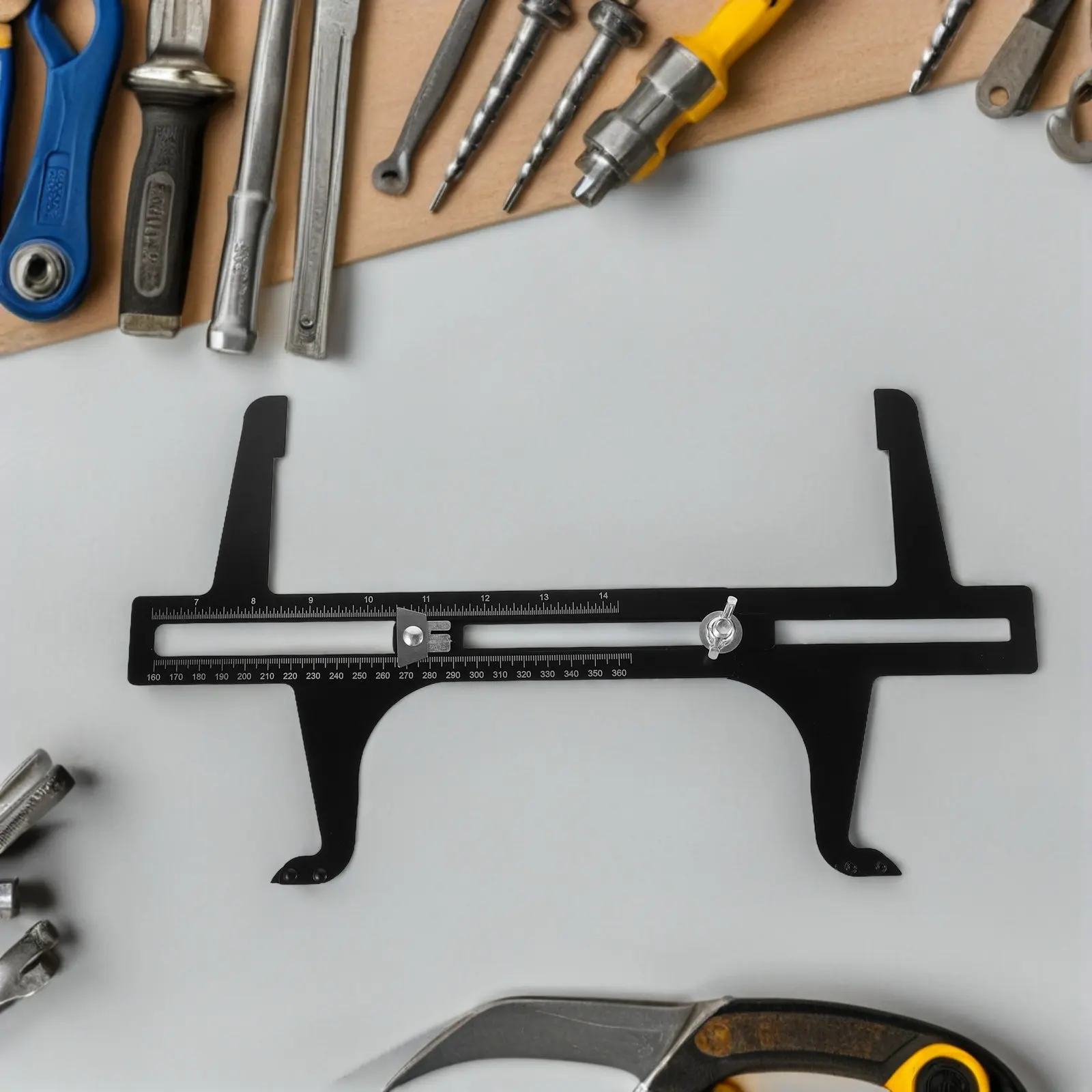 

Инструмент для измерения толщины тормозных колодок 6.5-14.25 дюймов (160-360 мм), высокоточный, с функцией сброса, универсальный, металлическая конструкция