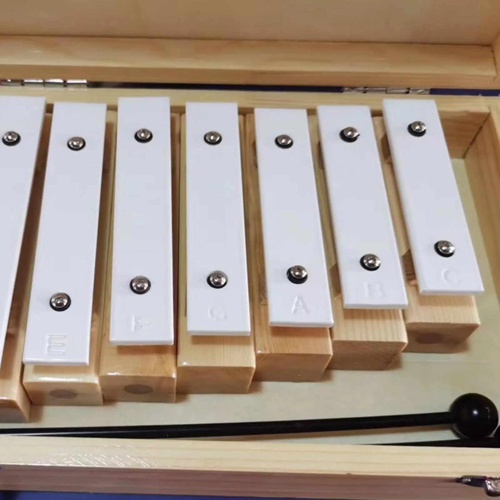 Xilofone glockenspiel de 8 notas com estojo, brinquedos montessori, instrumento musical para crianças pré-escolares, crianças de 1 2 3 anos de idade