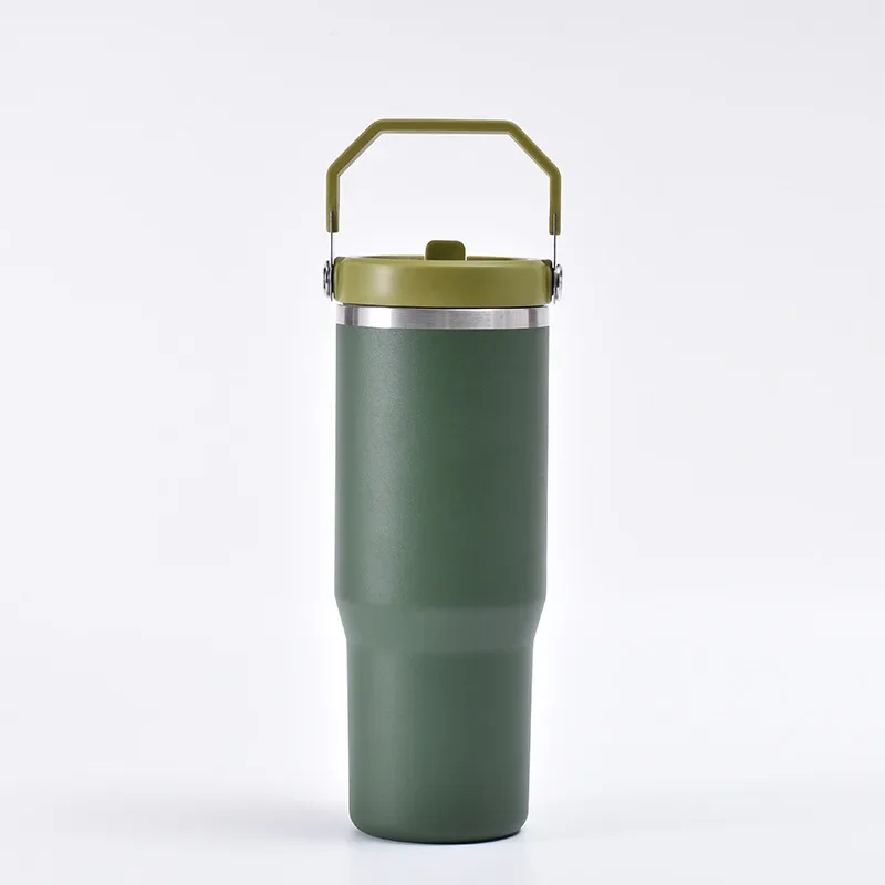 Outdoor Sports Water Kettle Portable 30OZ Stainless Steel Car Thermos Cup Car Cup Gym Outdoor Bottle Motivational Water Bottles