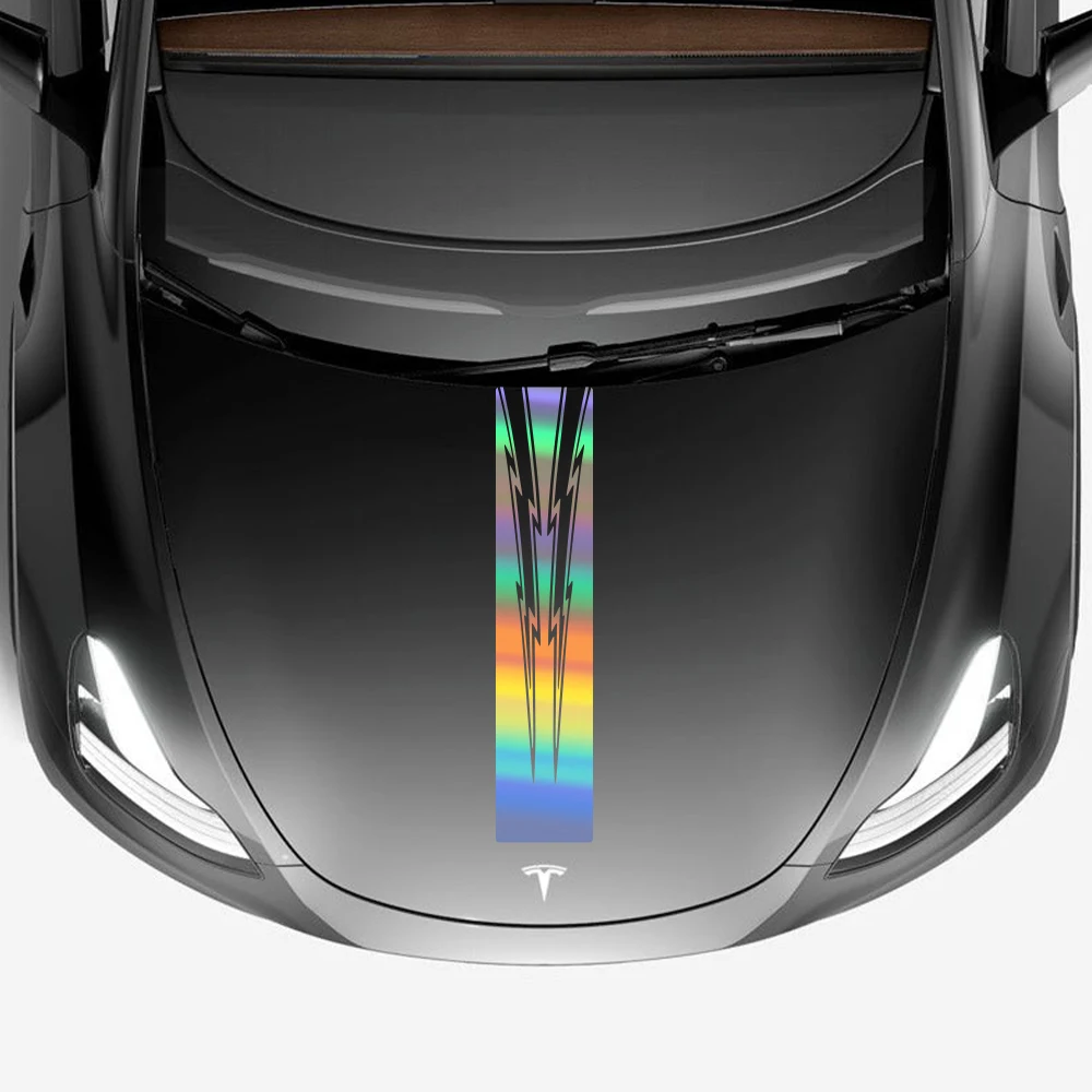 

Car Sticker For Tesla Model 3 Y Car Hood Cover Stickers Waterproof Vinyl Decal Sticker Custom Auto Exterior Car Accessories