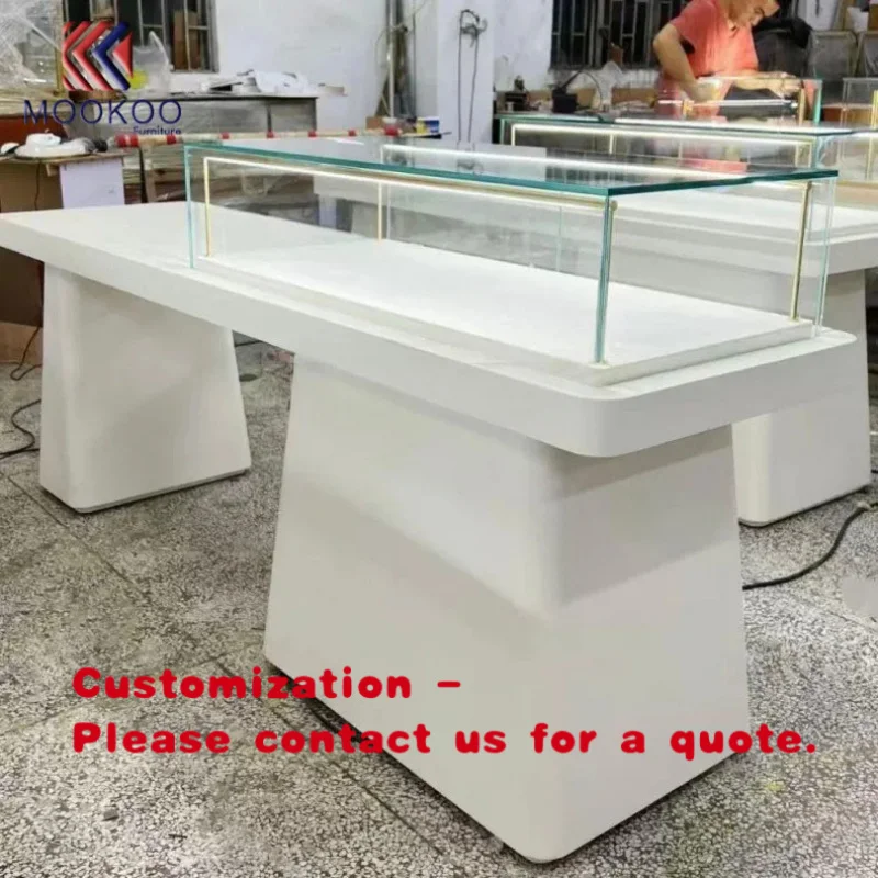 

custom.Unique Floor-standing Luxury Jewelry Cabinet Shopping Mall Counter Private Customization Showcase