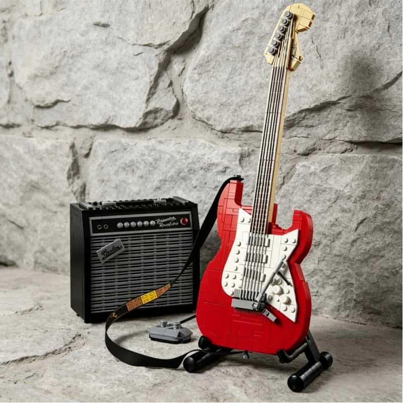 

2026 new 1074PCS creative creative guitar building blocks assembly bricks adult Christmas toys gifts
