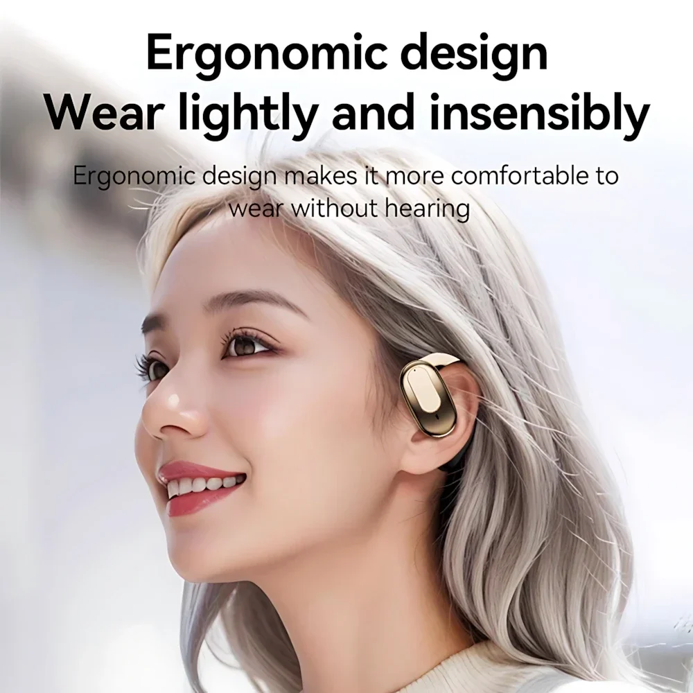 Original B19 Wireless Earphone Bluetooth 5.4 Ear Hanging Headphone HiFi Stereo Sports Earbuds With Mic Headset Long Battery Life