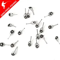 10 pieces of telescopic fishing rod, top guide ring, fishing rod tip repair accessories 0.9-2.2mm