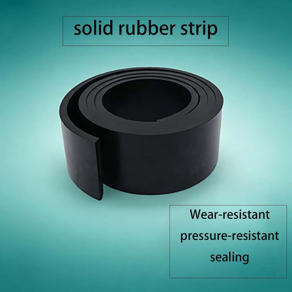 Solid Wear-resistant Rubber Strip Anti-slip Shockproof Freeze Resistant Rubber Cushion Strip Custom Cuttable