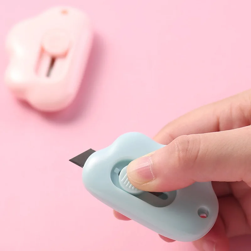 1/3pcs Mini Cloud Cute Utility Knife Portable Hand Tools Unpack Express Paper Cutter School Office Pocket Knife Cutting Supplies