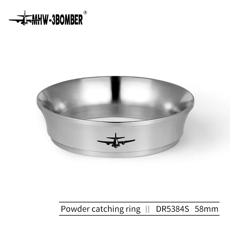 MHW-3BOMBER Espresso Koffie Doseertrechter Compatibel 51/53/54/58mm Filterhouder Rvs Koffie Doseerring Barista Gereedschap