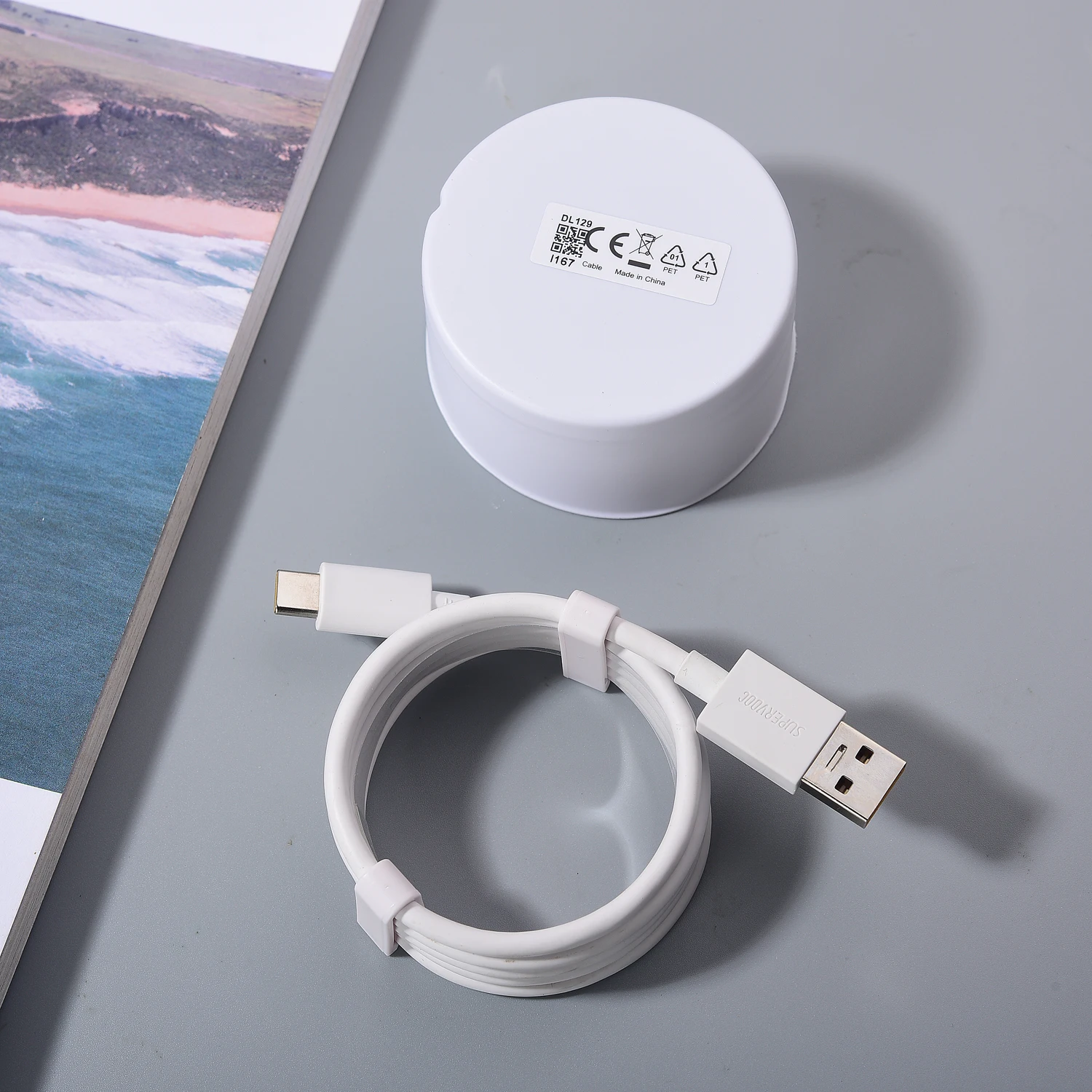 Cargador Realme GT Neo 2 2T 5 GT2 65W SuperDart UE adaptador de carga rápida Cable tipo C para Realme Q2 Q3 X7 X50 X5 12 Pro