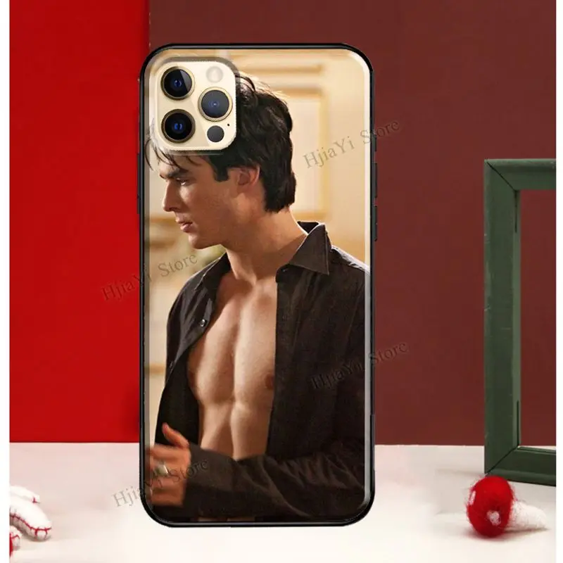 Damon Salvatore Vampire Diaries For iPhone 13 12 Pro Max Mini Cover Phone Case For iPhone 11 14 Pro Max XS X XR 7 8 Plus SE