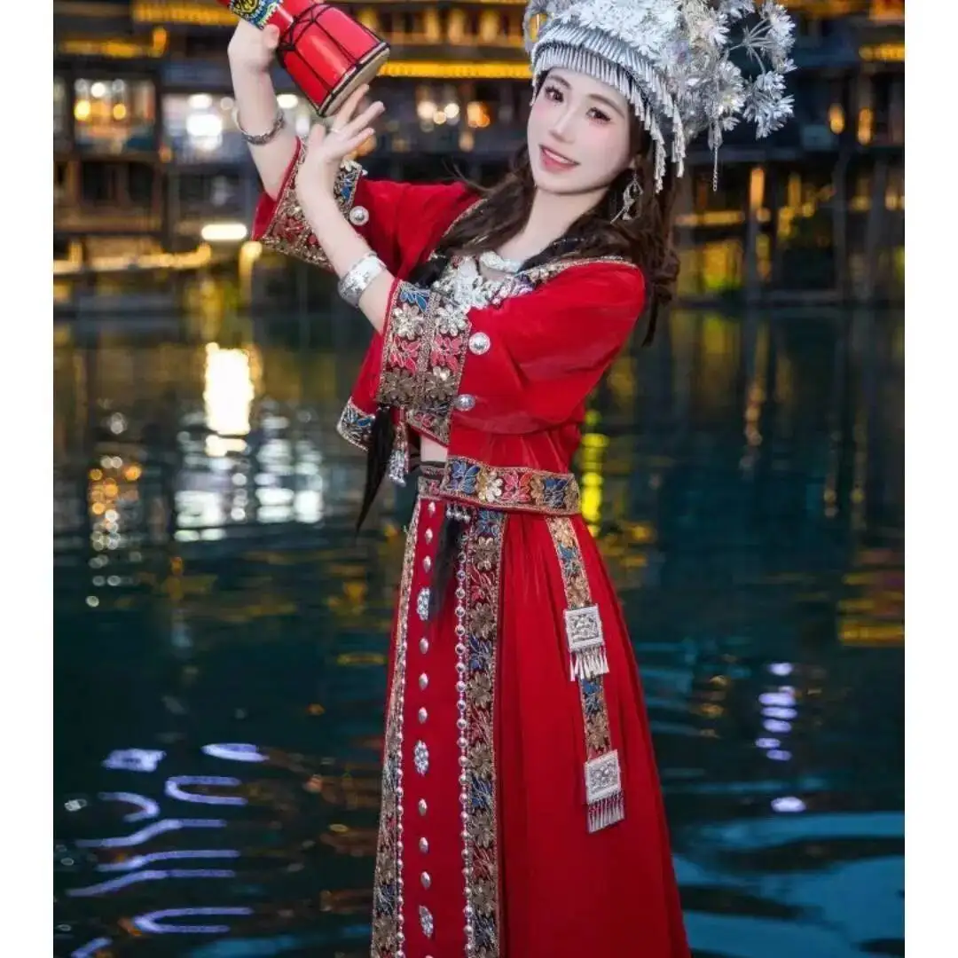 women's-traditional-chinese-clothing-vintage-ethnic-minority-miao-suits-travel-wedding-outfits-red-national-style-hmong-costume