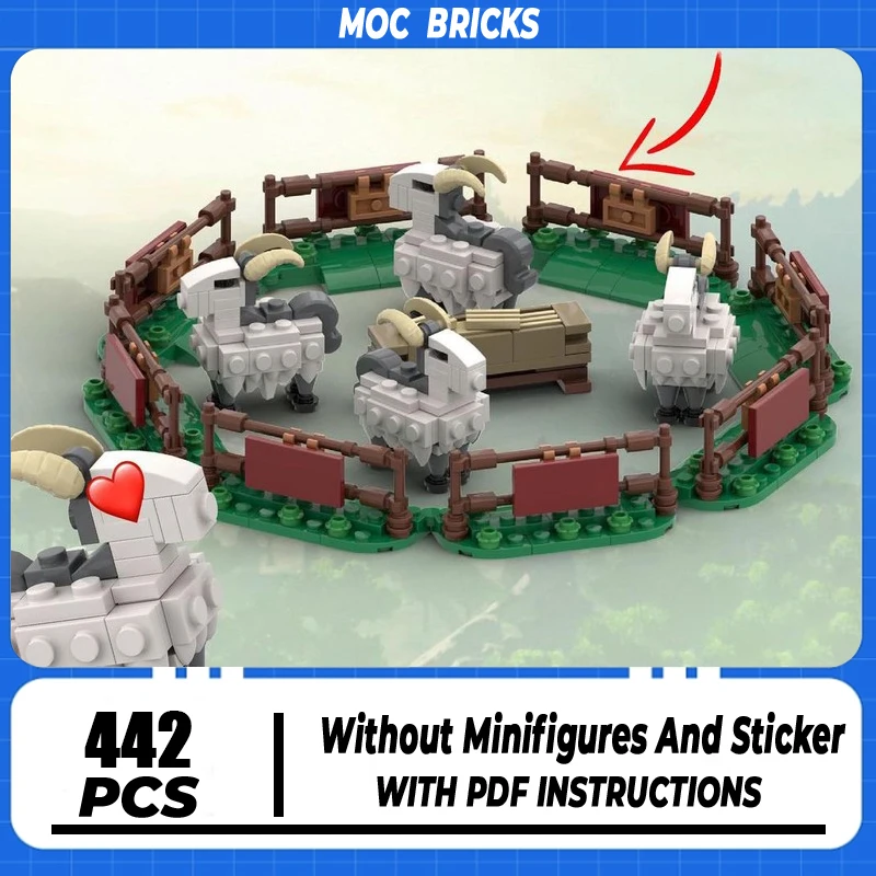 

Средневековая модель замка Moc, строительные блоки, стабильная козья ручка, кирпичи, модель DIY, сборка, строительная игрушка, праздничные подарки на день рождения