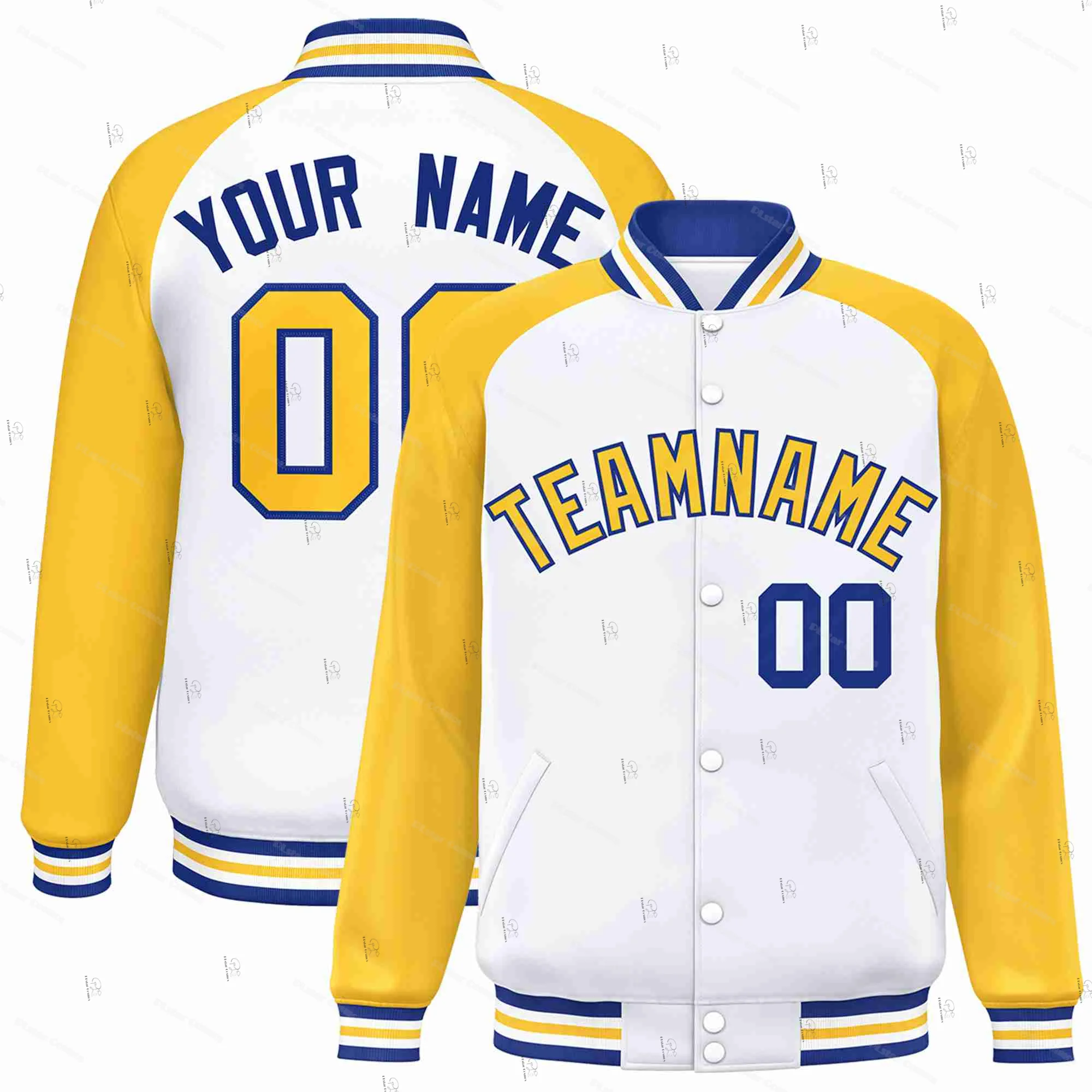 Custom Name Number Graffiti Gradient Colorful Pattern Retro Harajuku Autumn Winter Casual Unisex Button Coat Baseball Jacket A9