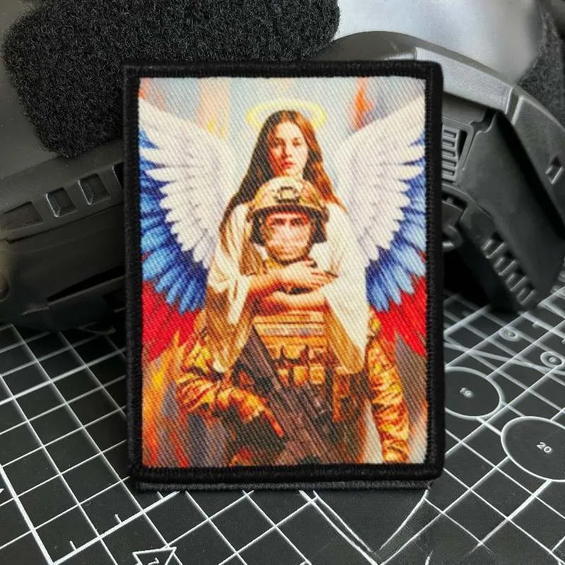 2026 Neuer taktischer Aufnäher, Angel Guardian Military Moral Badge, Armband, für Kleidung, Hüte, Rucksäcke, taktische Ausrüstung