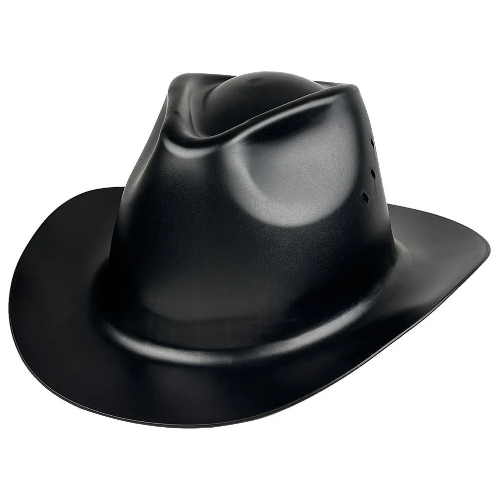 

Wide Full Brim Cowboy Hard Hat Vented HDPE Safety Helmet Breathable Sun Protection Construction Helmet ANSI Z89.1 Work Cap