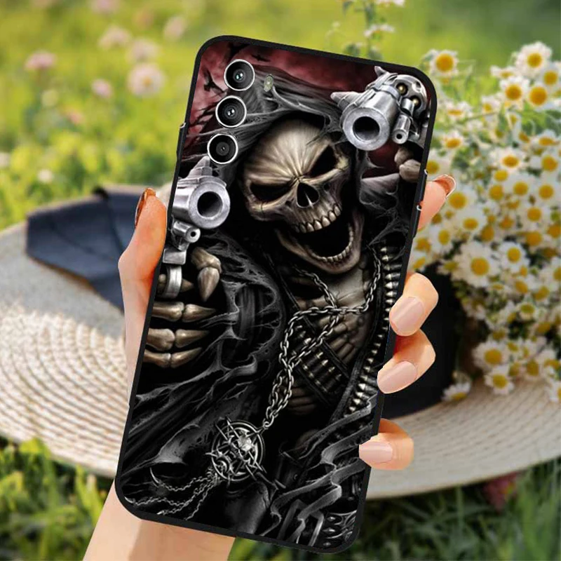 Grim Reaper Skull Art Phone Case for Moto G84 G22 G32 G42 G52 G62 G53 G72 G60 G60S G100 G10 G20 G30 G13 G50 G 5G G Pure