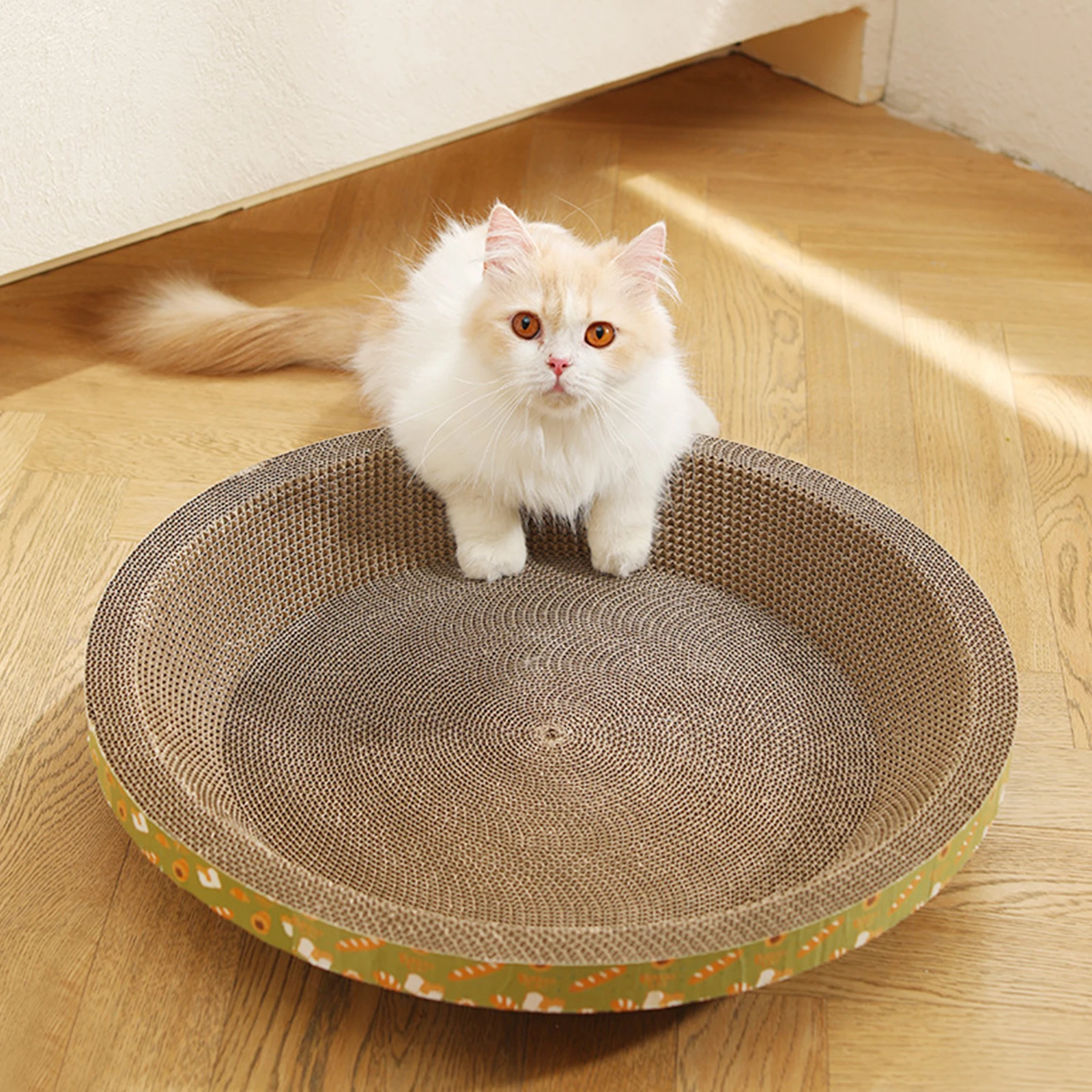 Cat Scratch Bowl Nest Durable Sofa Cat Scratcher Cardboard Corrugated Scratch Pad Cat Scratching Lounge Bed for Cats Scratching